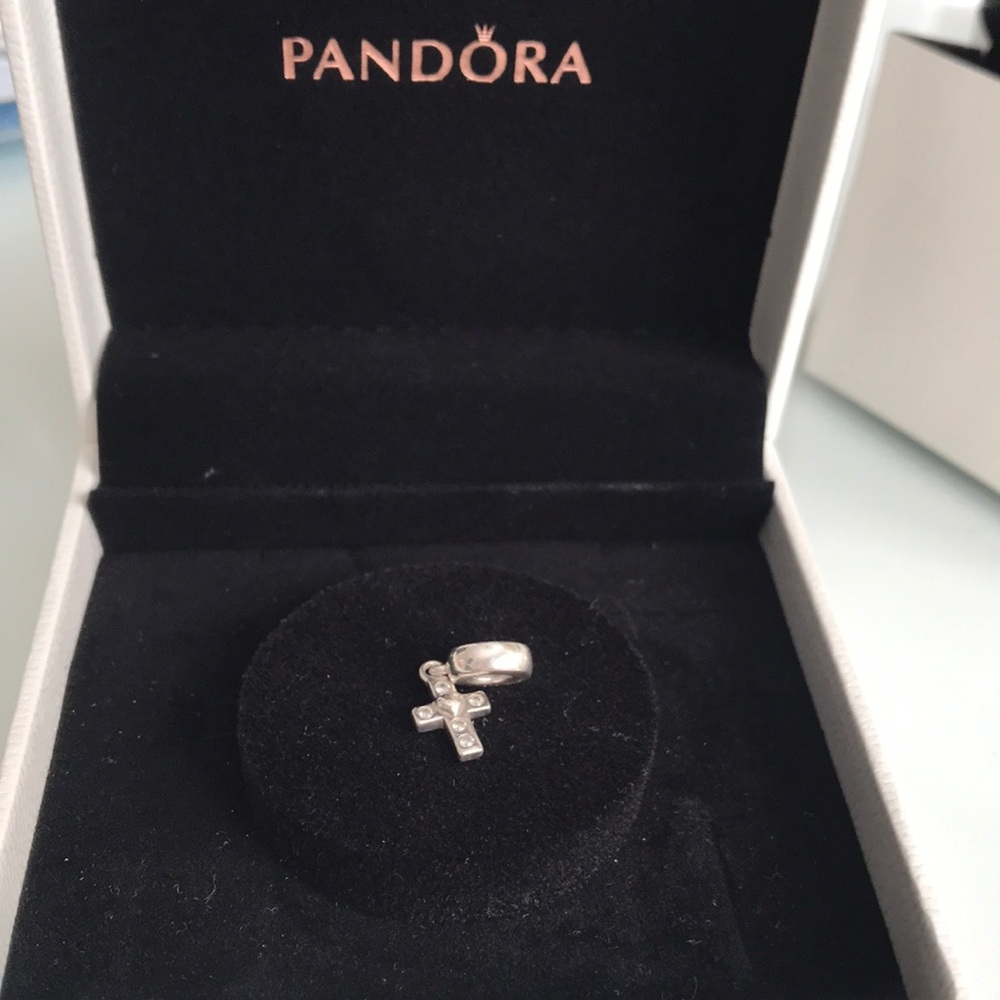 PANDORA Charm - silver Cross